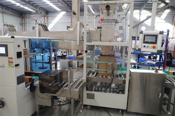 trường hợp công ty mới nhất về Chai -Thực phẩm - Máy đóng gói thùng - Dây chuyền đóng gói thùng - Drop Load Solution cho chai 1L -SICIAUTO