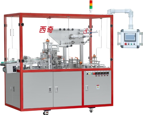 80-130pcs/min High Speed Toothpaste Automatic Overwrapping Machine with CAM Feeding Film